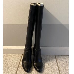 5.5 Cole Haan leather boots (Black)
